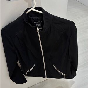 DKNY Golf Black Jacket with Zipper Detail